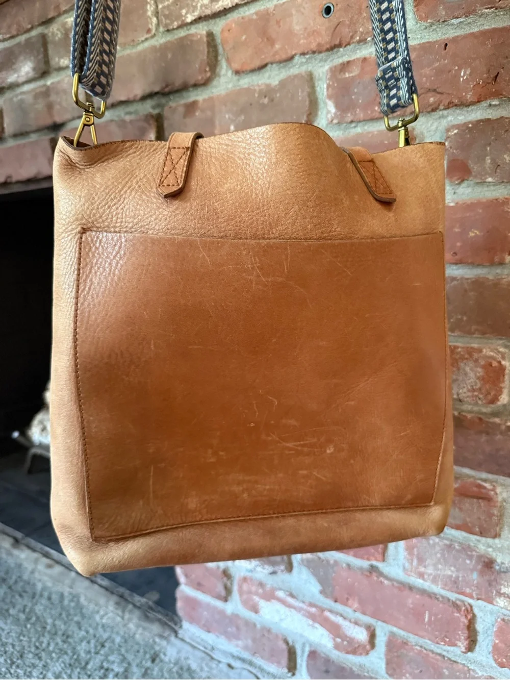 Madewell structured cognac